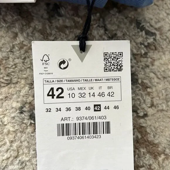 ZARA | Sky Blue | STRAIGHT LEG JEANS - Picture 10 of 12